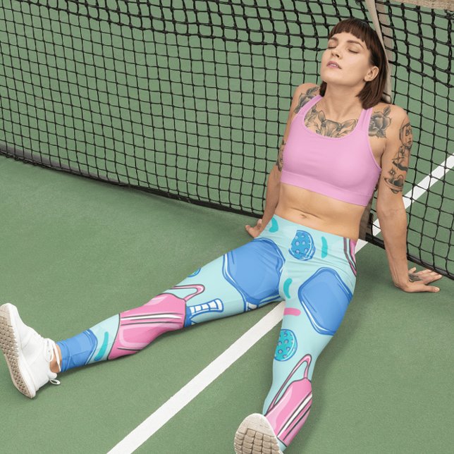 Leggings Raquettes et balles de pickleball (Créateur téléchargé)