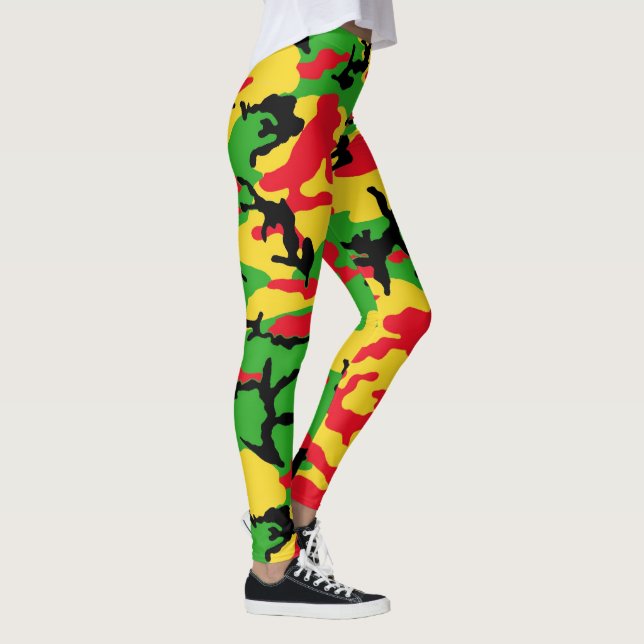 Leggings Rasta Camo (Droite)