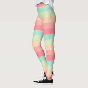 Leggings Rayé assez en pastel