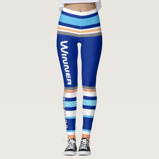 Leggings rayées funky gagnant Power (Devant)