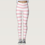 Leggings rayés roses et blancs<br><div class="desc">Doux rose pastel et blanc rayé à travers le design Un cadeau parfait. Ou pourquoi ne pas vous régaler. Pour toute question,  veuillez me contacter. Visitez mon magasin pour d'autres produits qui pourraient vous intéresser et suivre.</div>