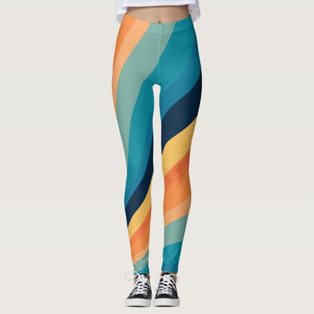 Leggings Rayons solaires rétro (Devant)