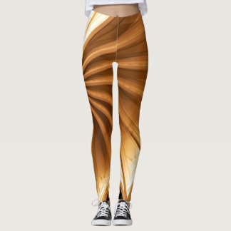 Leggings Rays de couleur Tiger-oeil Design