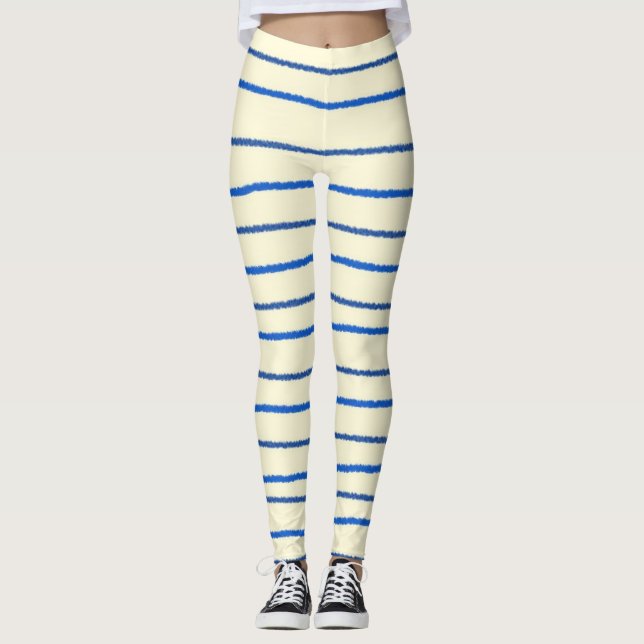 Leggings rayure art moderne (Devant)