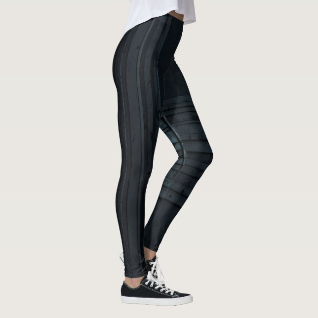Leggings Rayure Bleue Émeraude (Droite)