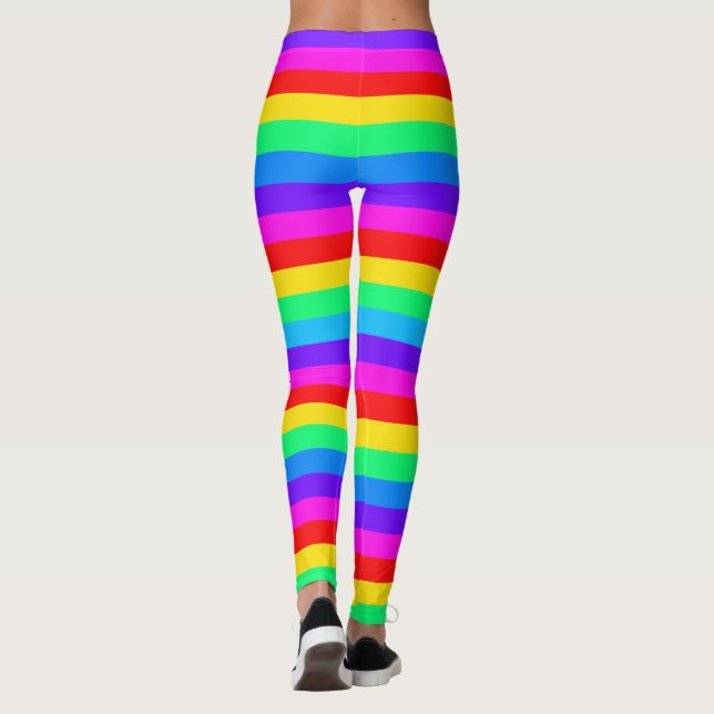 Leggings Rayures arc-en-ciel (Dos)