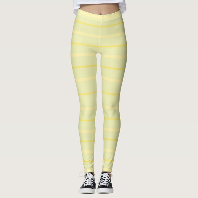 Leggings rayures art abstrait (Devant)