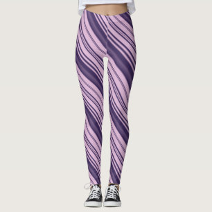 Leggings Rayures aux teintes de violet