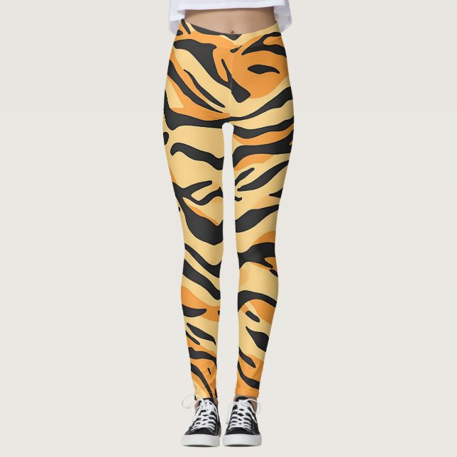 Leggings Rayures de tigre (Devant)
