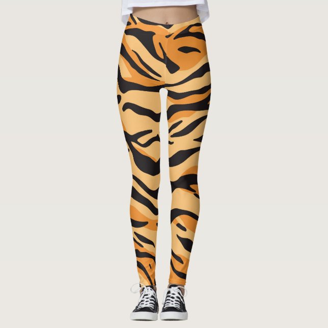 Leggings Rayures de tigre (Devant)