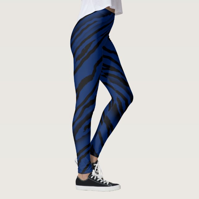 Leggings Rayures de Tigre Violet (Droite)