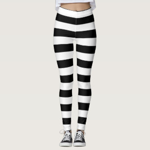 Leggings Rayures horizontales noires