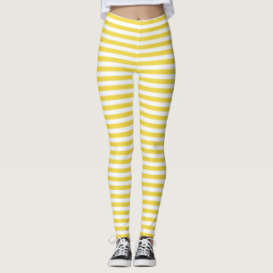 Leggings Rayures jaunes et blanches