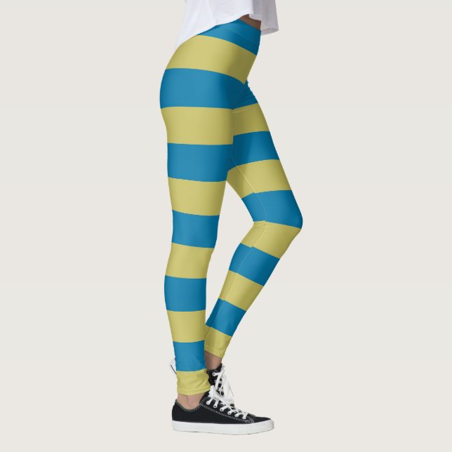 Leggings rayures jaunes et bleues (Droite)