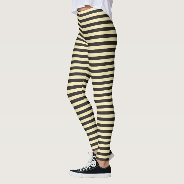 Leggings Rayures jaunes noires (Gauche)