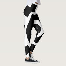 Rayures noires et blanches mignonnes tenue de spor