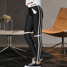 Rayures noires et blanches personnalisées pour mam