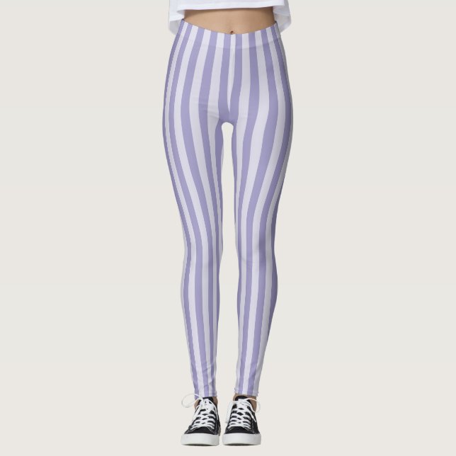 Leggings Rayures violettes (Devant)