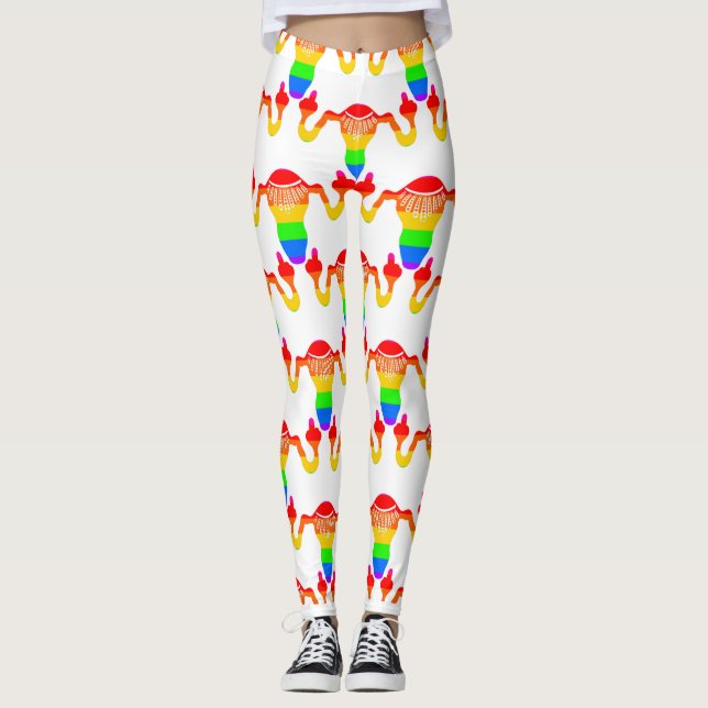 Leggings RBG Rainbow Uterus  (Devant)