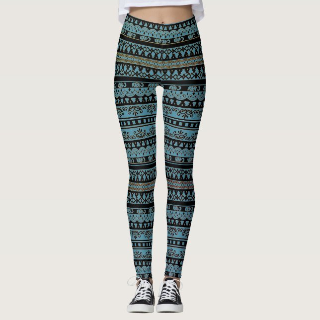Leggings Recouvrement de dentelle (Devant)