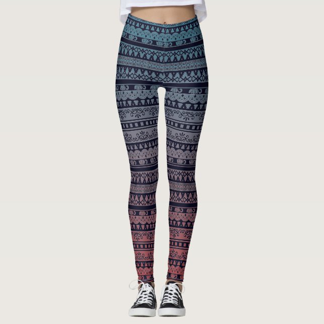 Leggings Recouvrement de dentelle (Devant)