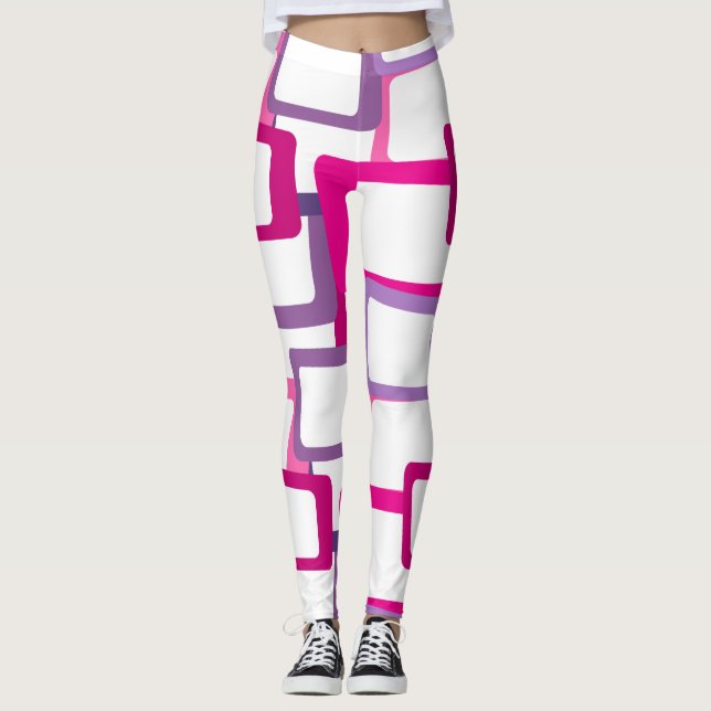 Leggings Rectangles modernes du milieu du siècle (Devant)