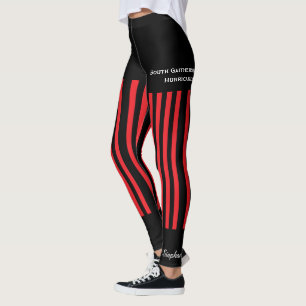 Leggings Red and Black Team/Club avec faux shorts