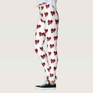 Leggings Red Bow