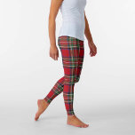 Leggings Red Green Royal Stewart Tartan Plaid Pattern<br><div class="desc">Upgrade your traditional winter wardrobe with these bold,  colorful,  and quality Scottish clan Stewart tartan plaid leggings. Great for the holidays and perfect for winter activities,  training,  or workouts</div>