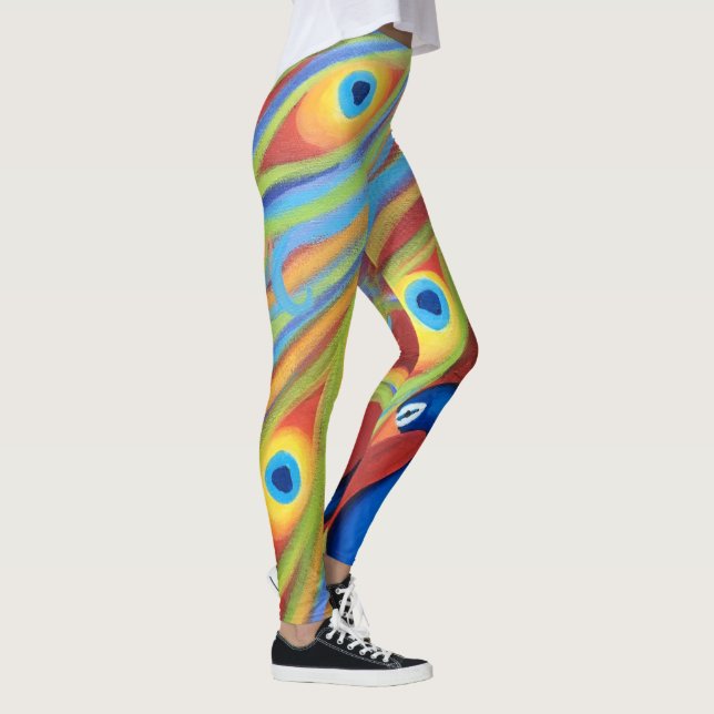 Leggings Red Peacock (Droite)