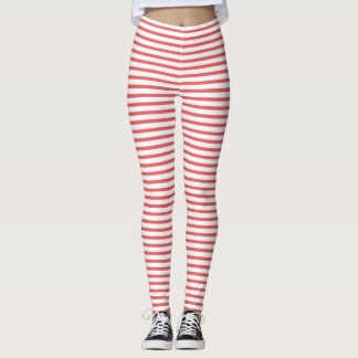 Leggings Red stripes 