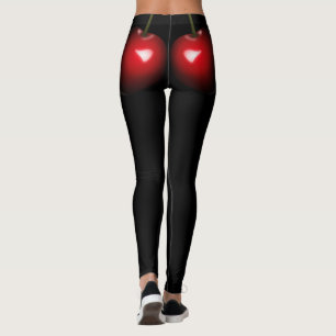 Leggings Red Sweet Chery - Ajouter Votre Texte / Couleur - 