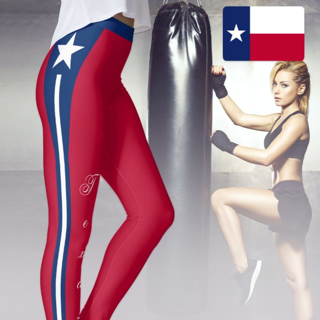 Leggings Red Texas fashion leggings, Texas Flag /sports (Créateur téléchargé)