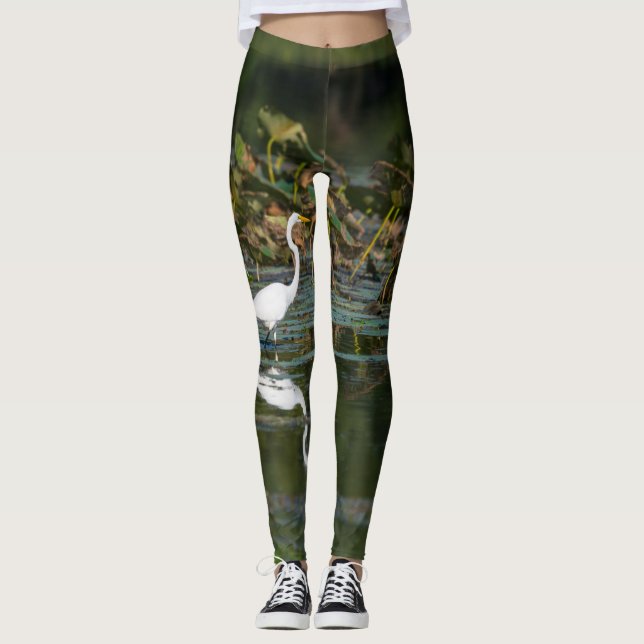 Leggings Réflexion de l'aigle blanc (Devant)