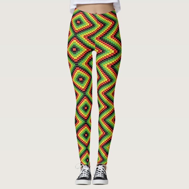 Leggings Reggae Roots Rasta Hippie (Devant)