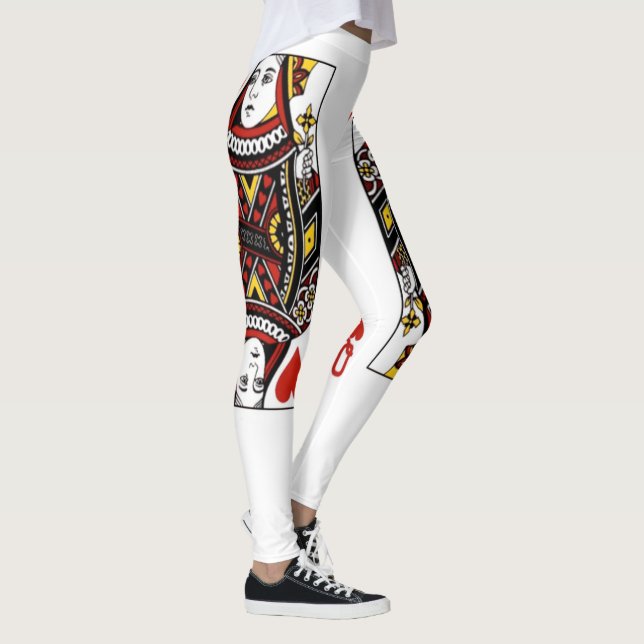 Leggings Reine des guêtres de coeurs (Droite)