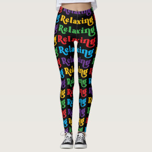 Leggings Relaxant, multicolore, rétro