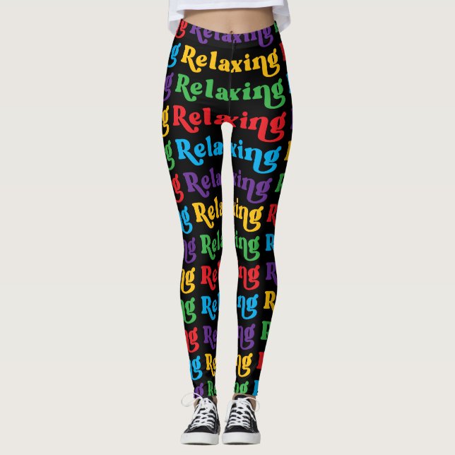 Leggings Relaxant, multicolore, rétro (Devant)