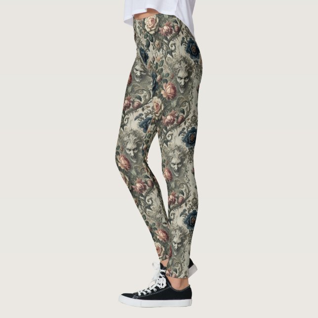 Leggings Remarques sur les rideaux - gothique victorien (Gauche)