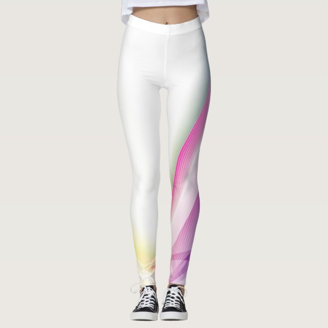 Leggings Remous abstrait 1 (Devant)