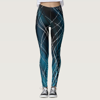 Leggings Remous cyan - guêtres