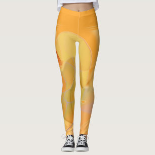 Leggings Remous de jaune de moutarde