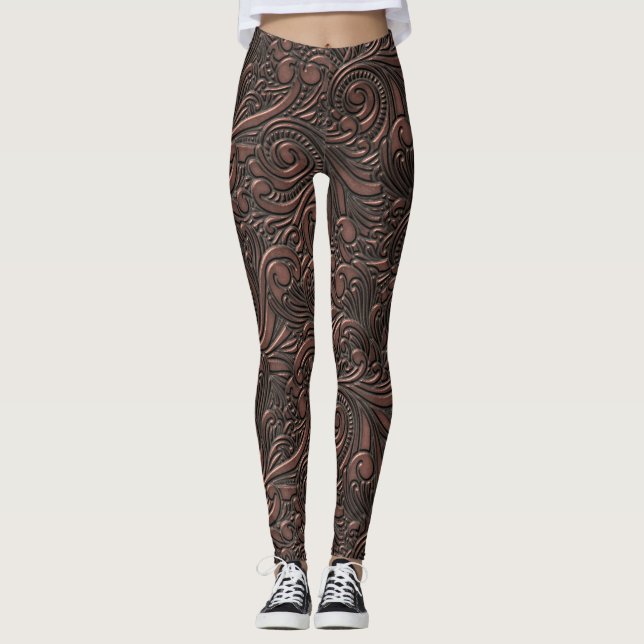 Leggings Remous d'en cuivre de la science-fiction de cool (Devant)