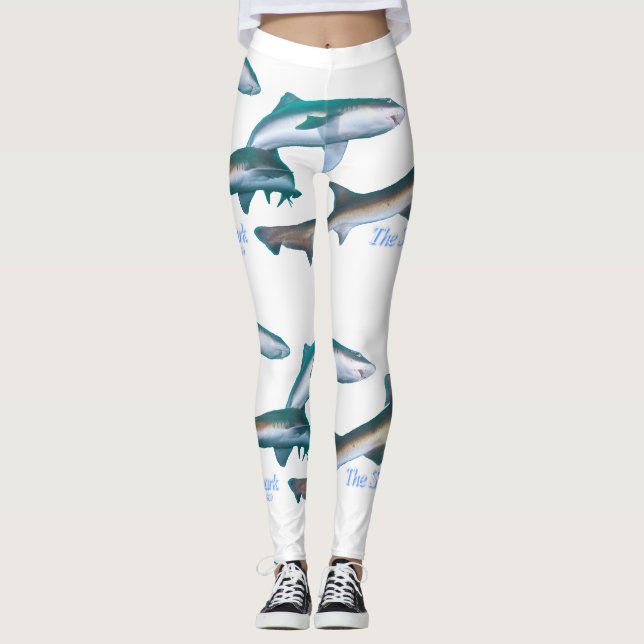 Leggings Remue-ménage de requins (Devant)