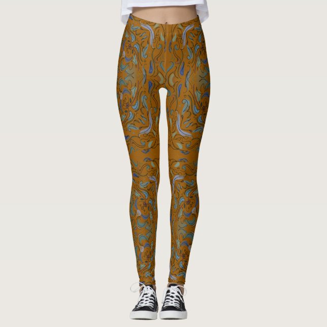 Leggings renaissance autumn tile (Devant)