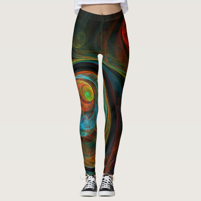 Leggings Renaissance de l'art Abstrait (Devant)