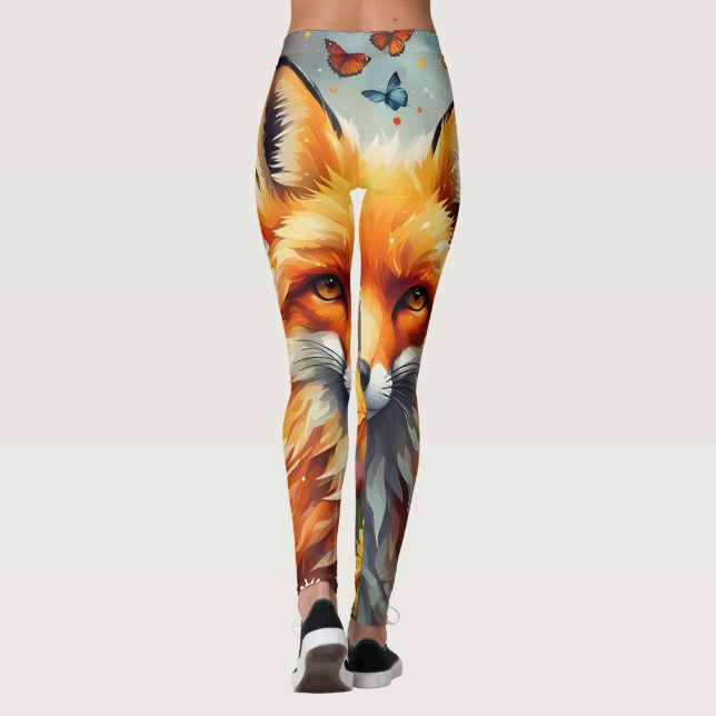 Leggings Renard dans la prairie (Dos)