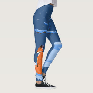 Leggings Renard nocturne d'hiver