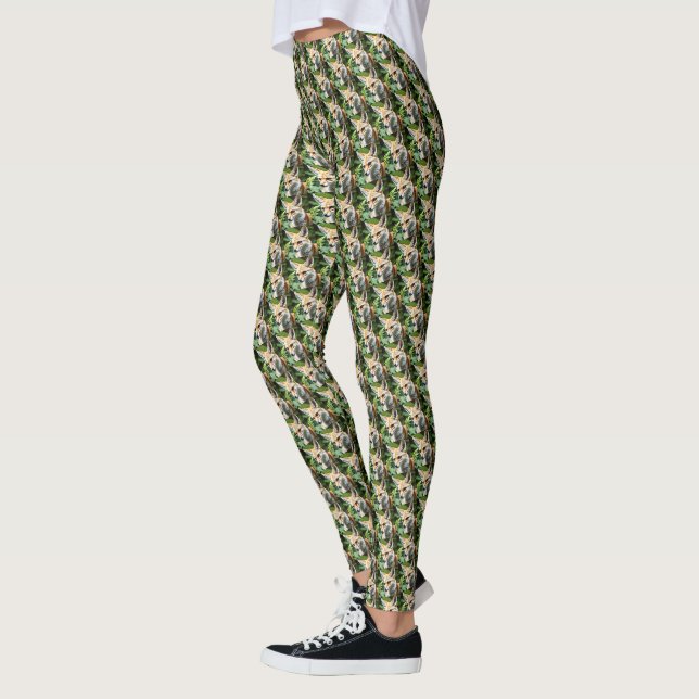 Leggings Renard roux rusé, (Gauche)