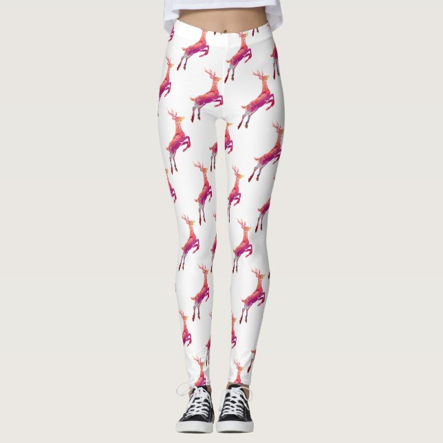Leggings Rennes roses (Devant)